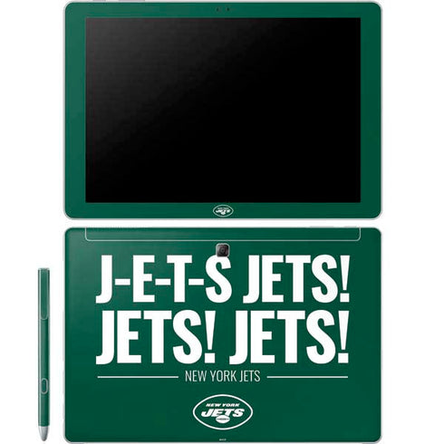 NFL New York Jets Team Motto Galaxy Book 12in Skin